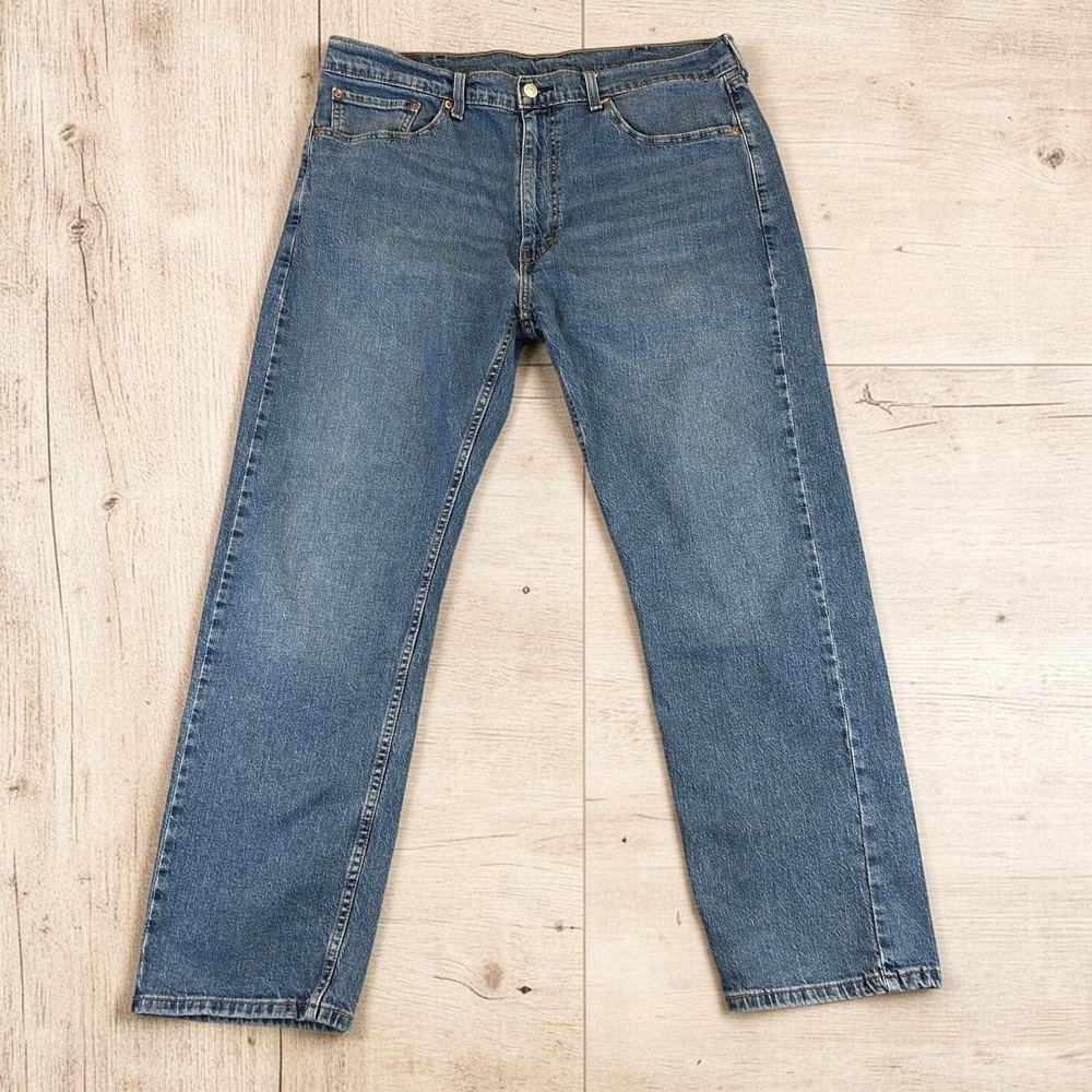 Levi's 505 Jeans Mens 38x30 (38x29) Blue Denim Regular Fit Straight Leg Classic